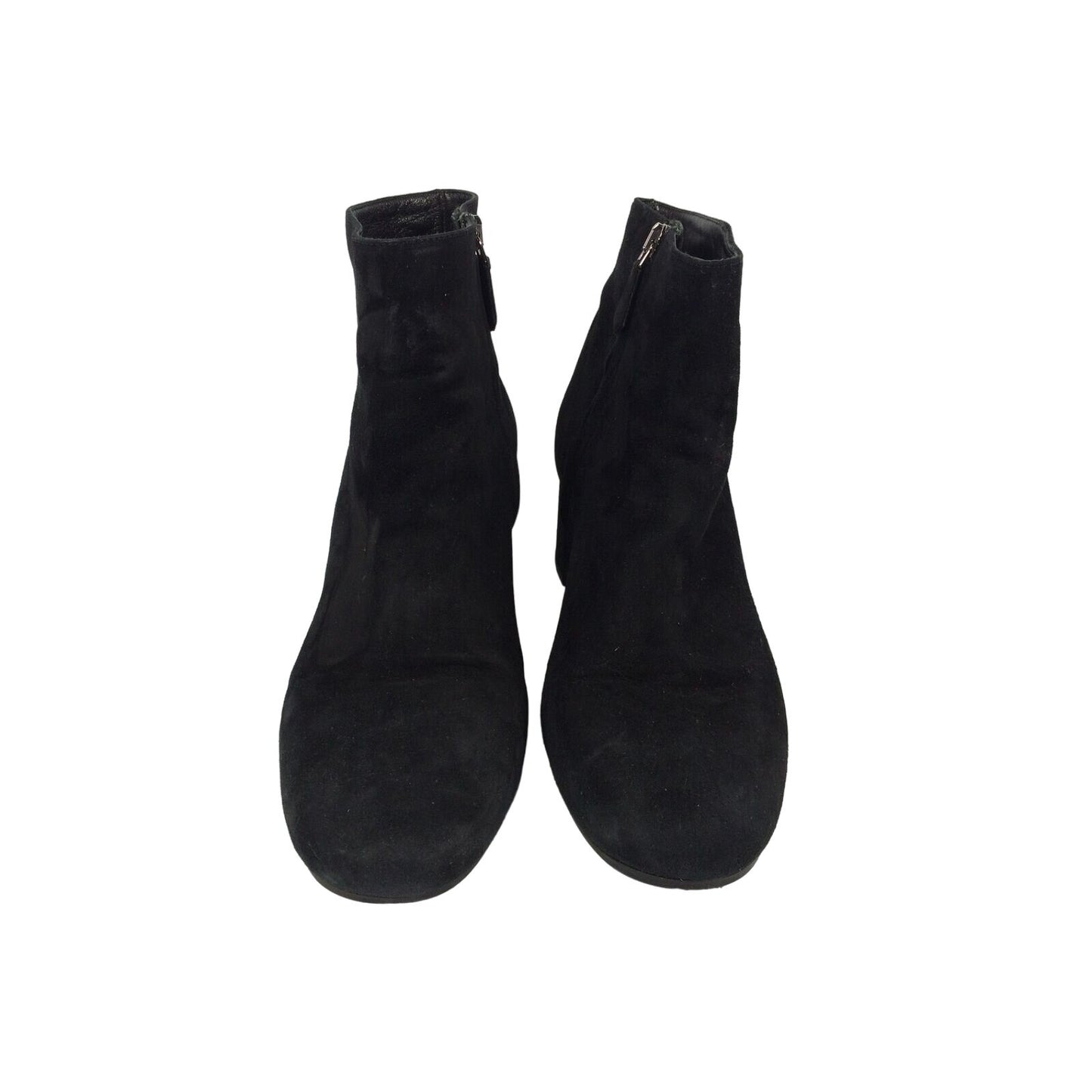 Prada black suede ankle boots