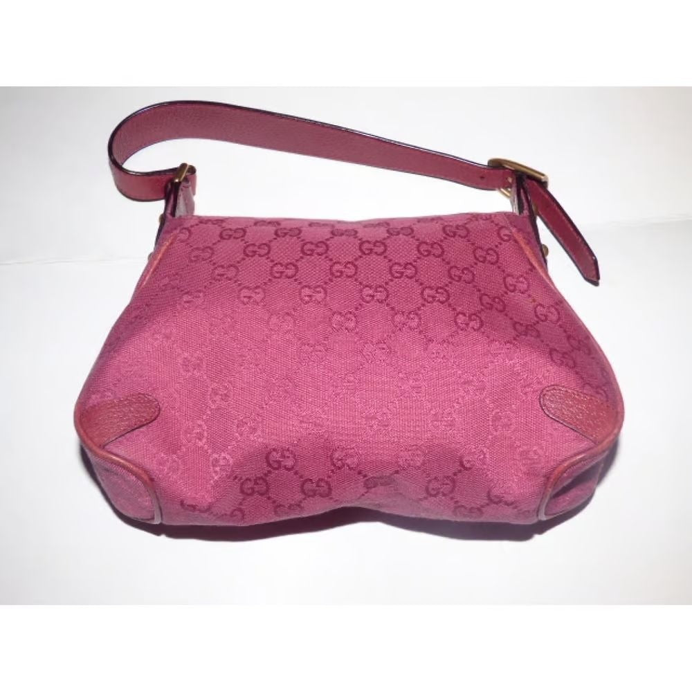 Gucci pink Guccissima leather Horse-bit chain saddle bag