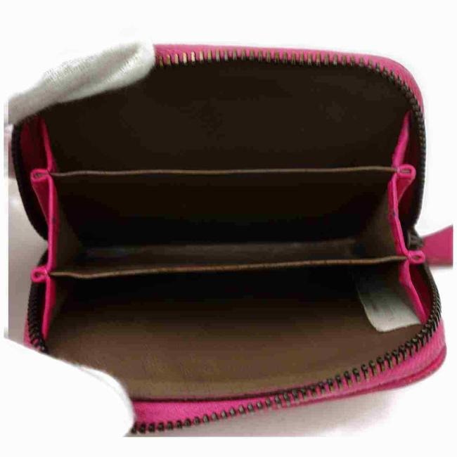 Bottega Veneta Fuchsia Woven Leather Intrecciato Wallet