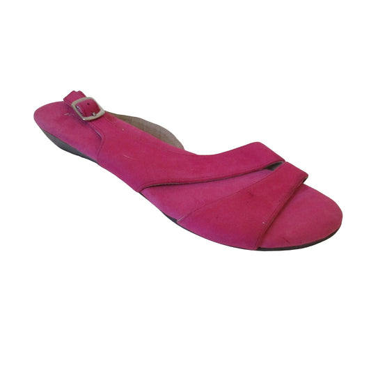 Jeffrey Campbell Fuchsia Suede Slingback Open Toe Sandal