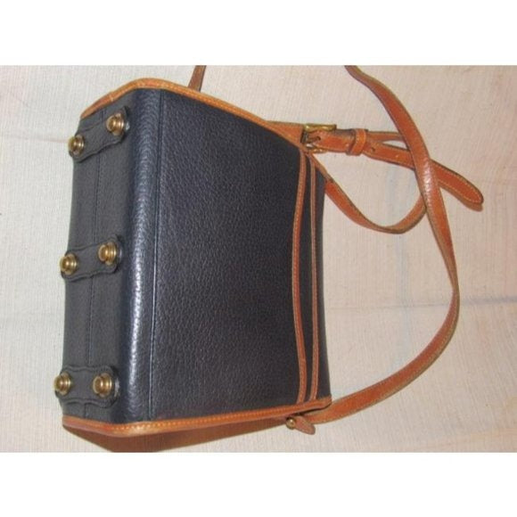 Dooney and Bourke Vintage Textured Navy Leather Crossbody