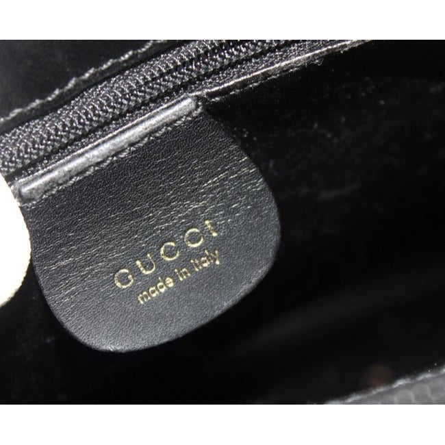 Gucci Tom Ford Era Black Leather Skinny Horse-bit Tote Bag