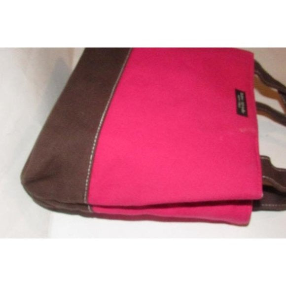 Kate Spade NY Color Block Hot Pink and Brown Bag