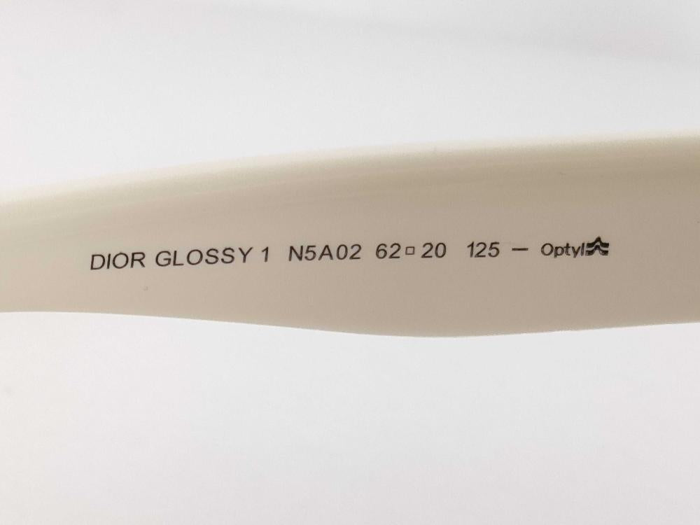 Dior Glossy 1 sunglasses with white oversized frames- that's hot!