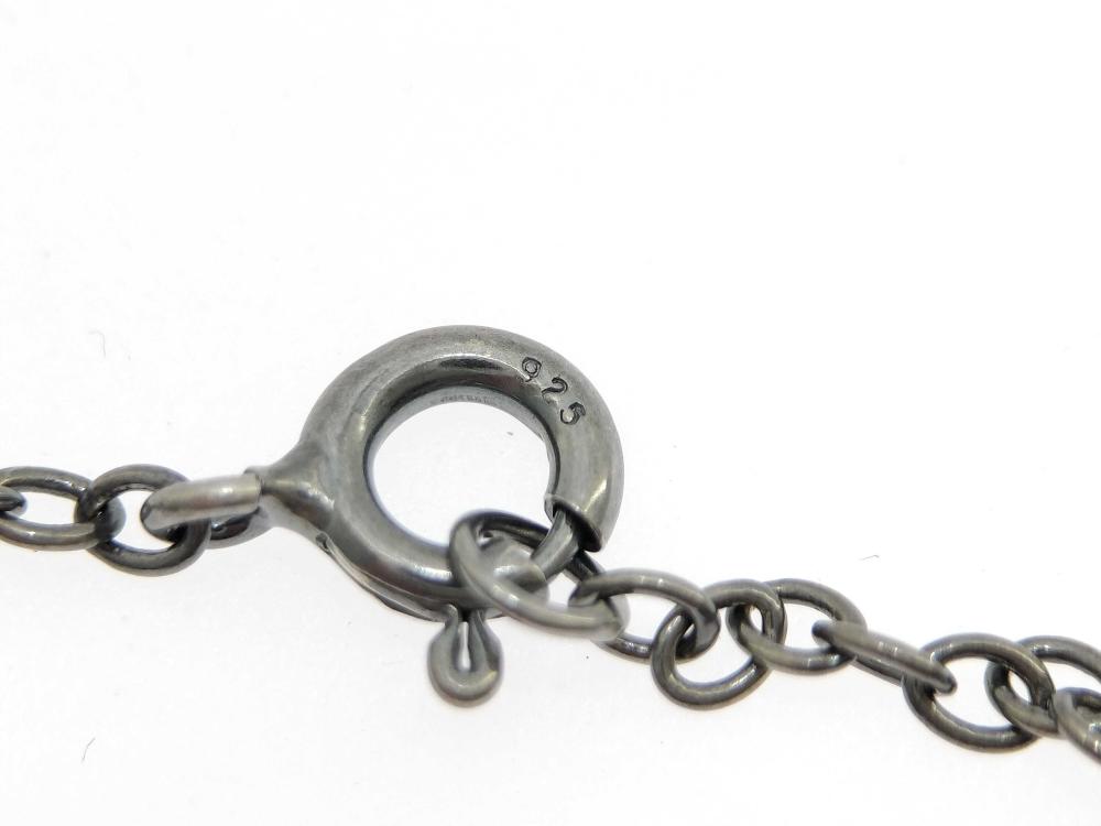 Georg Jensen 1998 sterling signature necklace with diamond