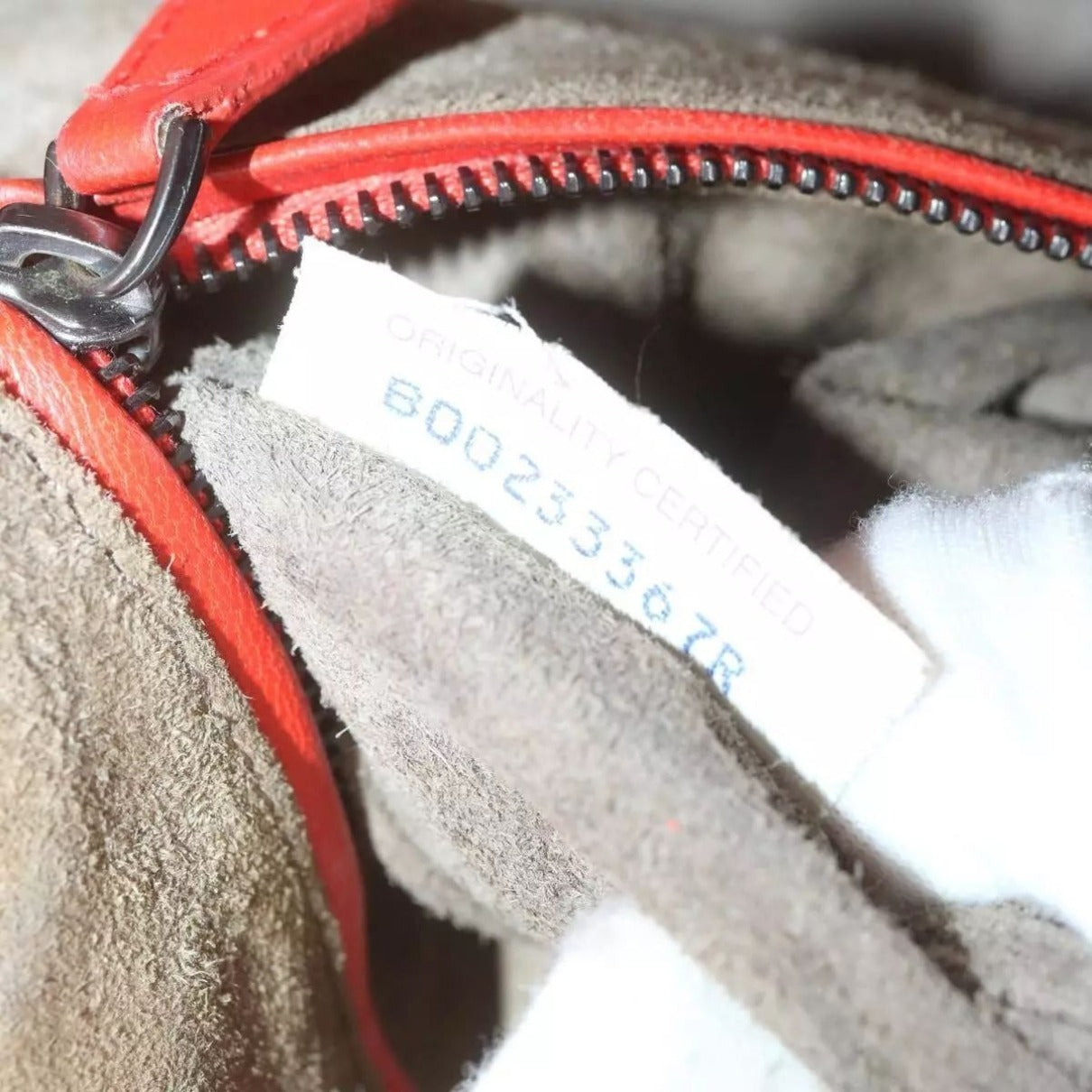 Bottega Veneta tomato red woven leather & ivory / taupe leather Cabat tote bag