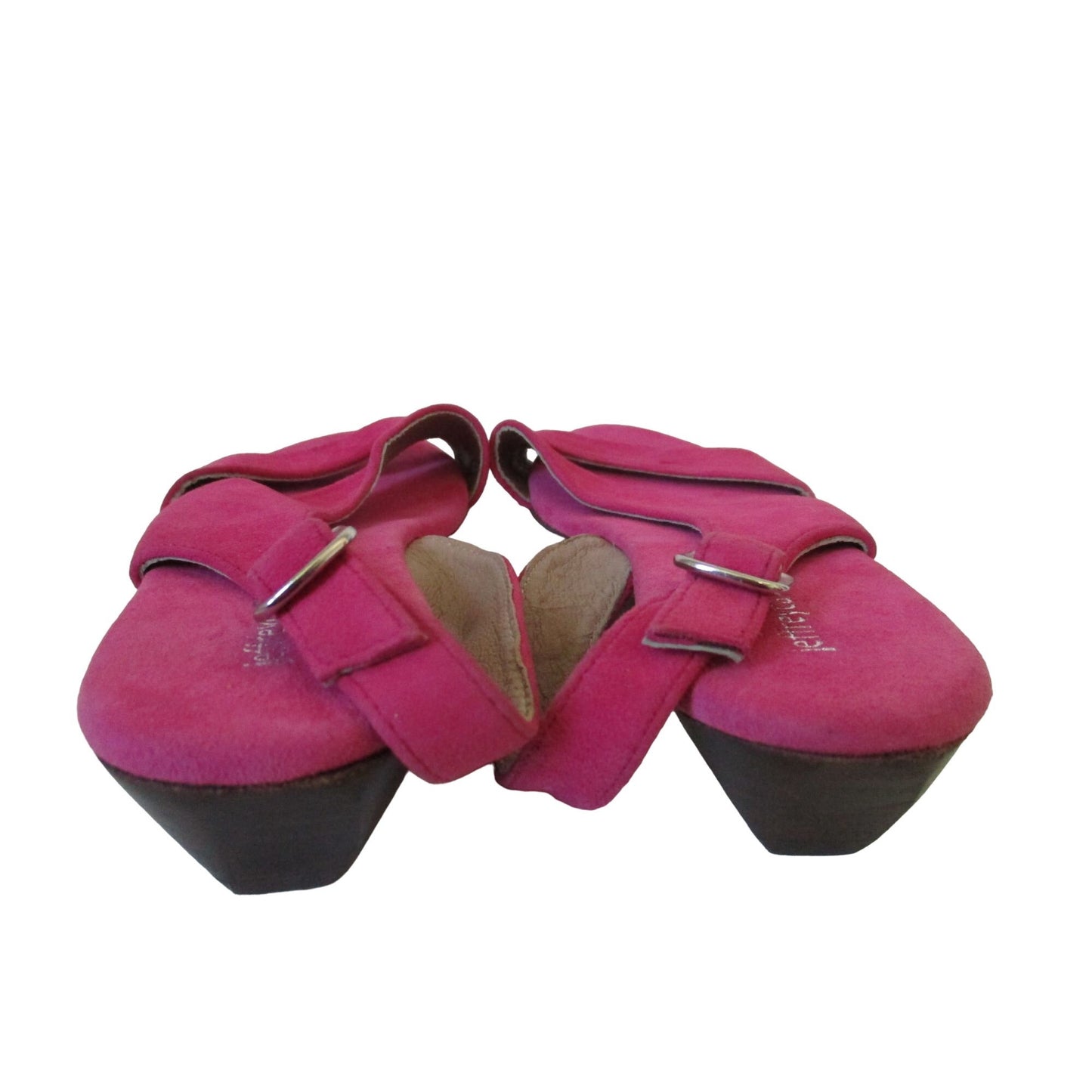 Jeffrey Campbell Fuchsia Suede Slingback Open Toe Sandal