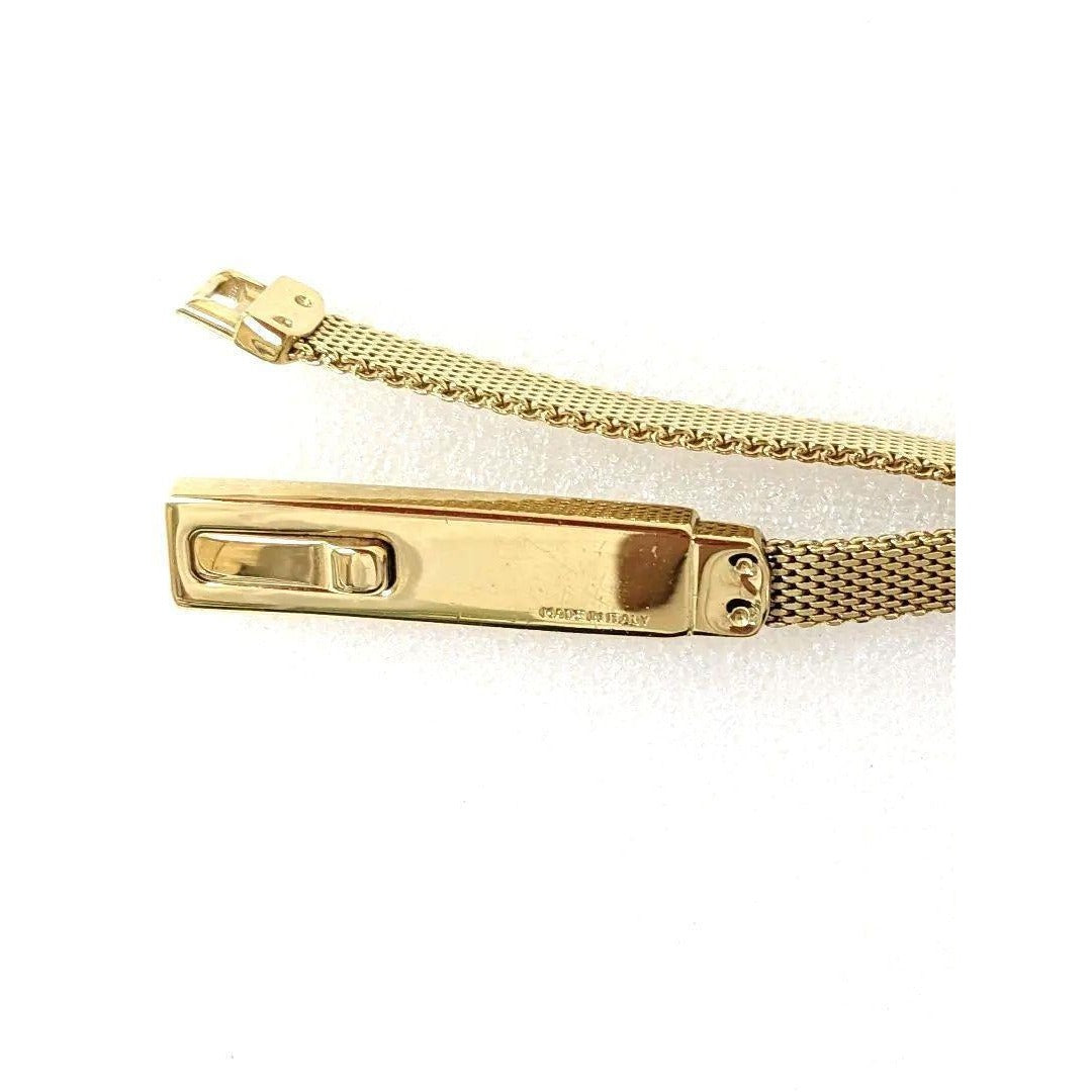 SALE! Gucci Tom Ford gold mesh .75" skinny belt