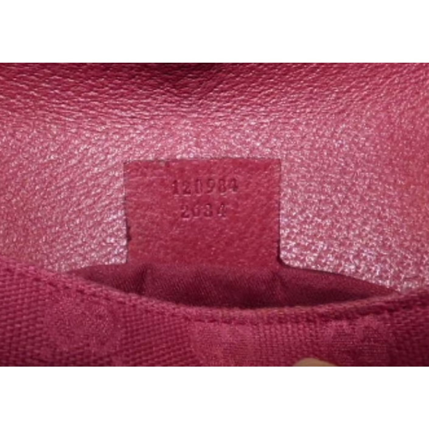 Gucci pink Guccissima leather Horse-bit chain saddle bag