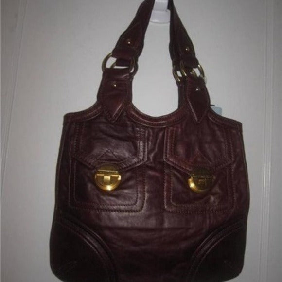 NWT, Marc Jacobs, Chocolate Brown Leather, XL Satchel