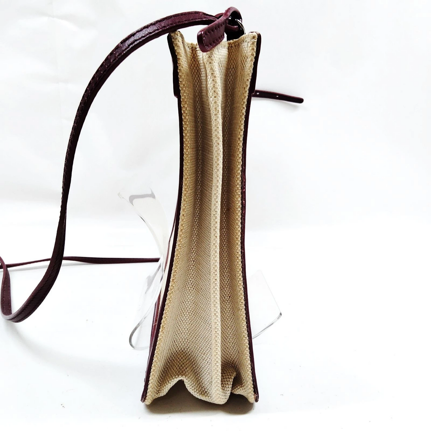 Balenciaga canvas & leather two-way classic logo purse