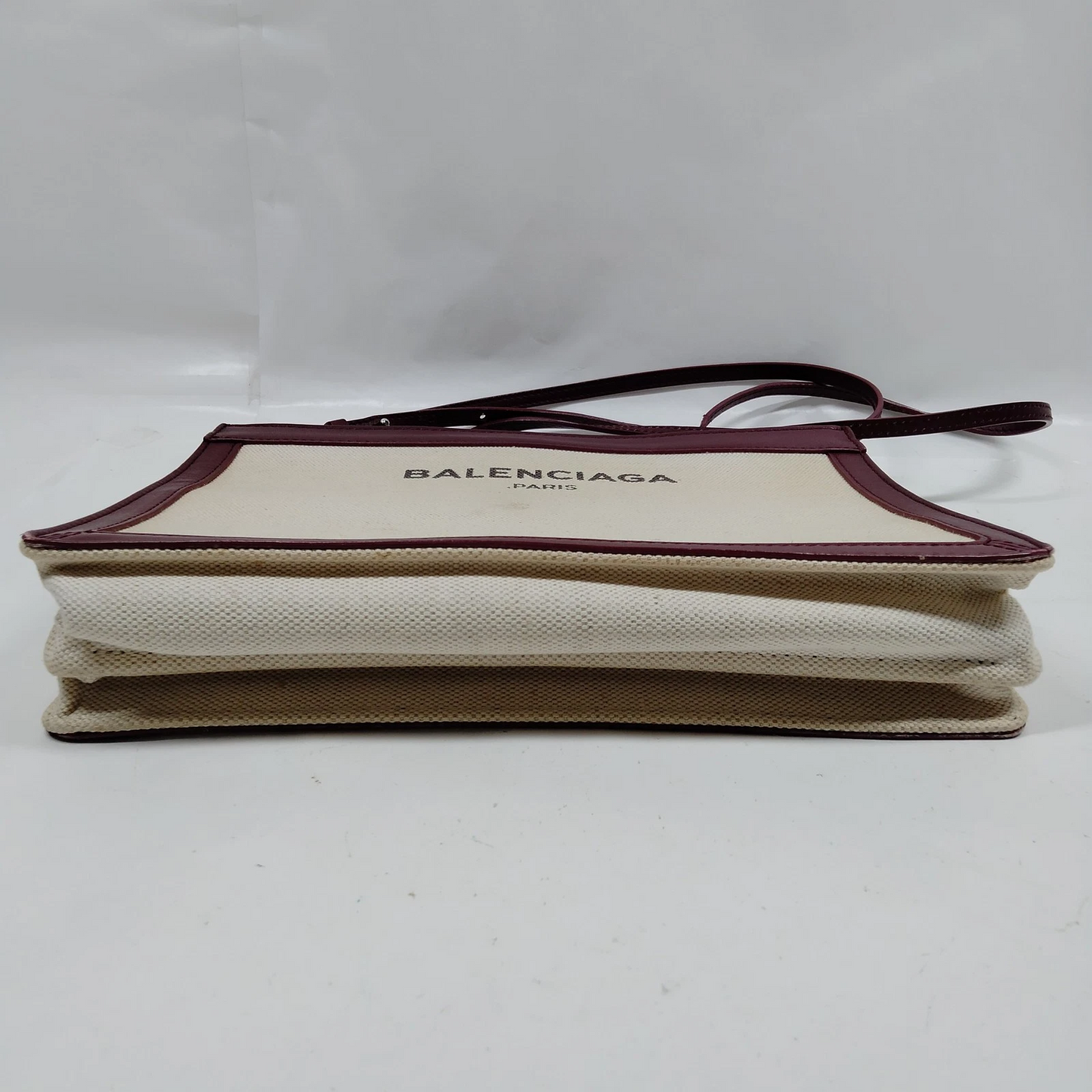 Balenciaga canvas & leather two-way classic logo purse