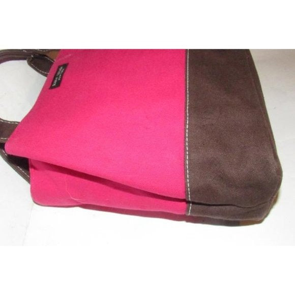 Kate Spade NY Color Block Hot Pink and Brown Bag