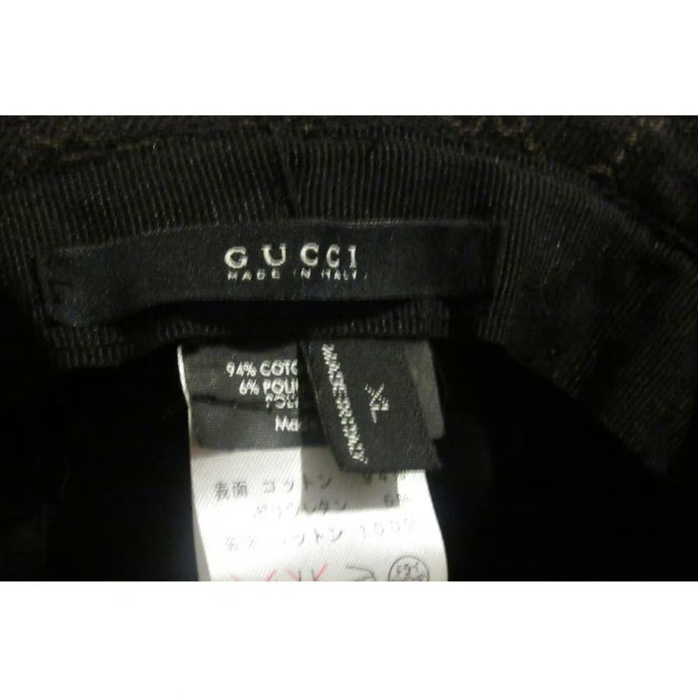 Gucci camel Guccissima print on brown Traditional Web Fedora