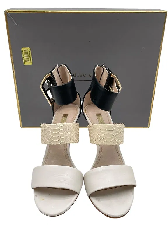 LOUISE ET CIE DESIGNER ALLIGATOR SANDALS SZ 6
