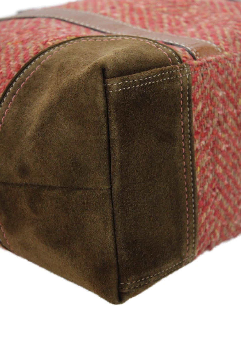 Coach Hampton Tweed Herringbone Tote