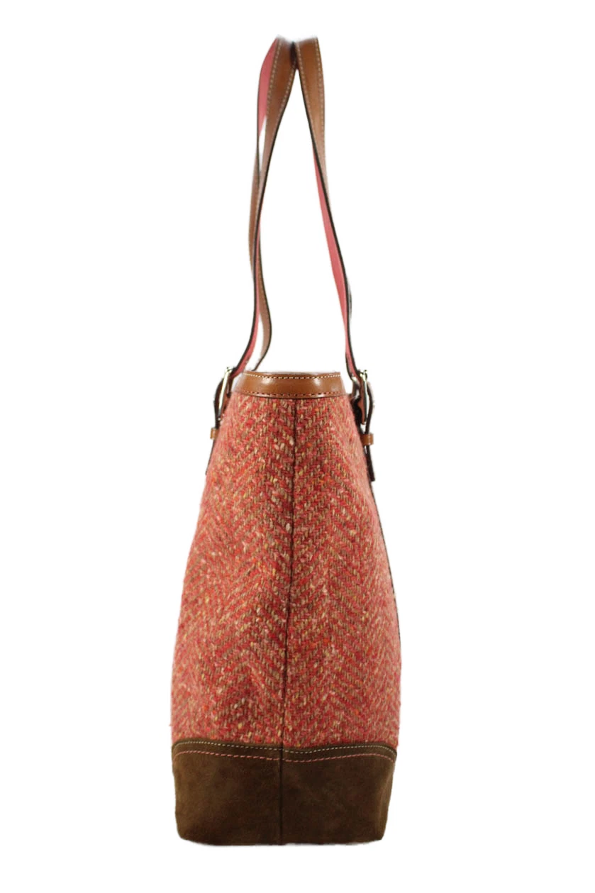 Coach Hampton Tweed Herringbone Tote