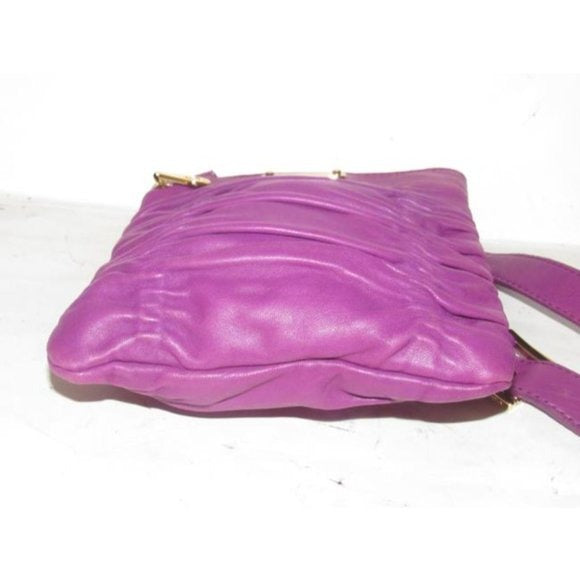 Michael Kors Plum Purple Ruched Shoulder Bag