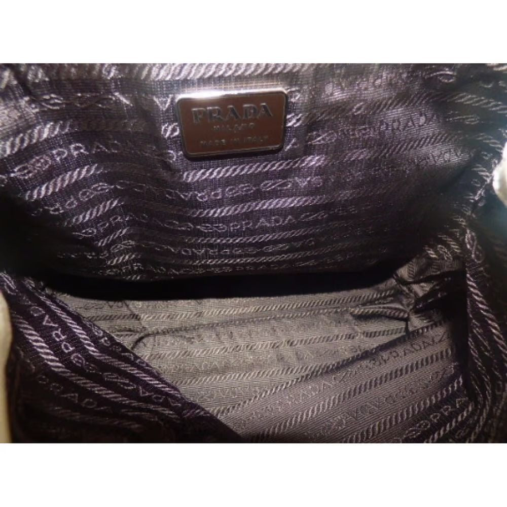NWT Prada beige/ivory leather handbag w clear Lucite strap