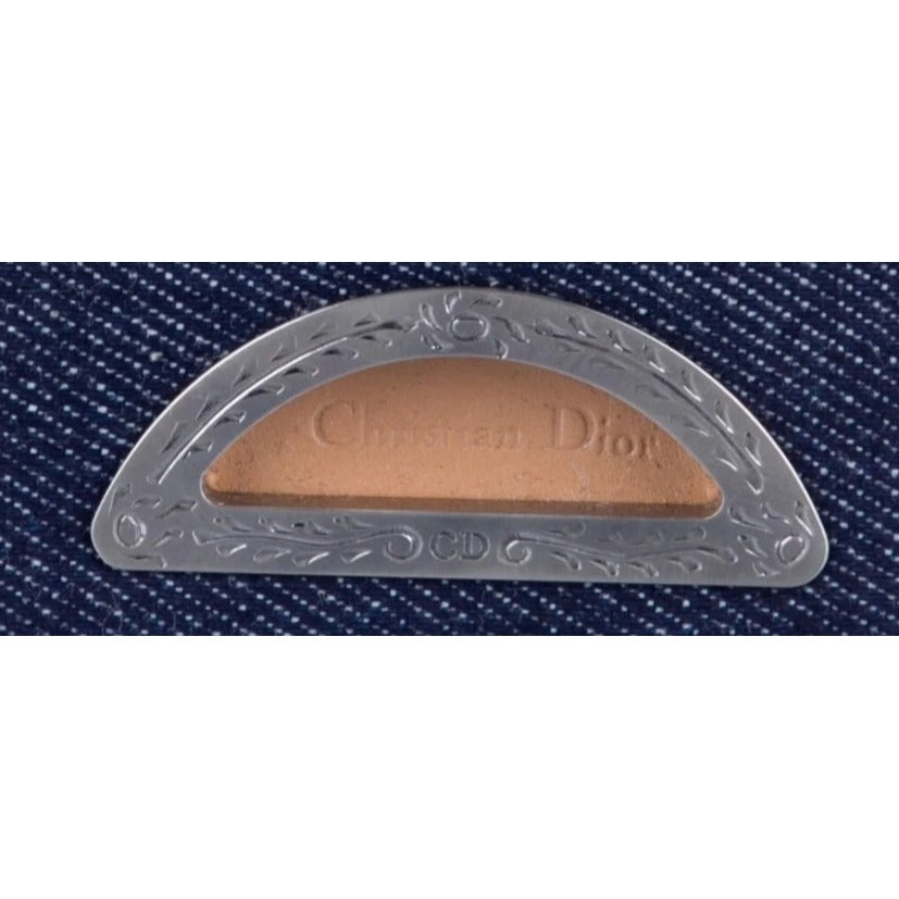Christian Dior denim & leather 'Malice' wallet
