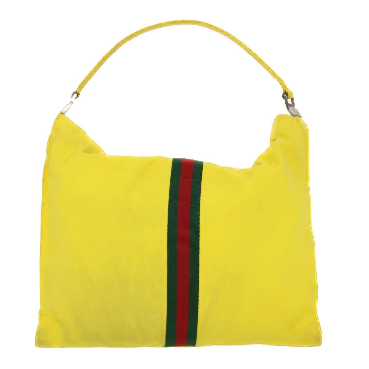 Tom Ford Gucci yellow Jackie hobo w red & green stripe