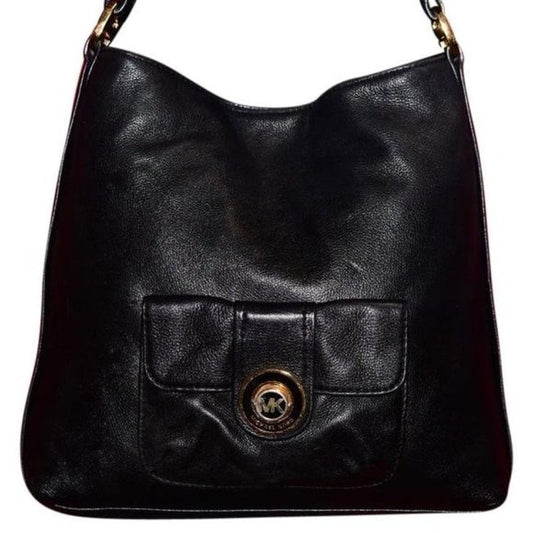 Michael Kors Black Textured XL Hobo Style Bag