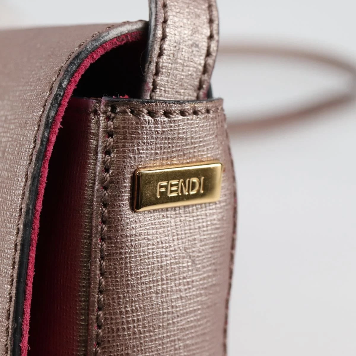 Fendi rose gold petite Chameleon cross body