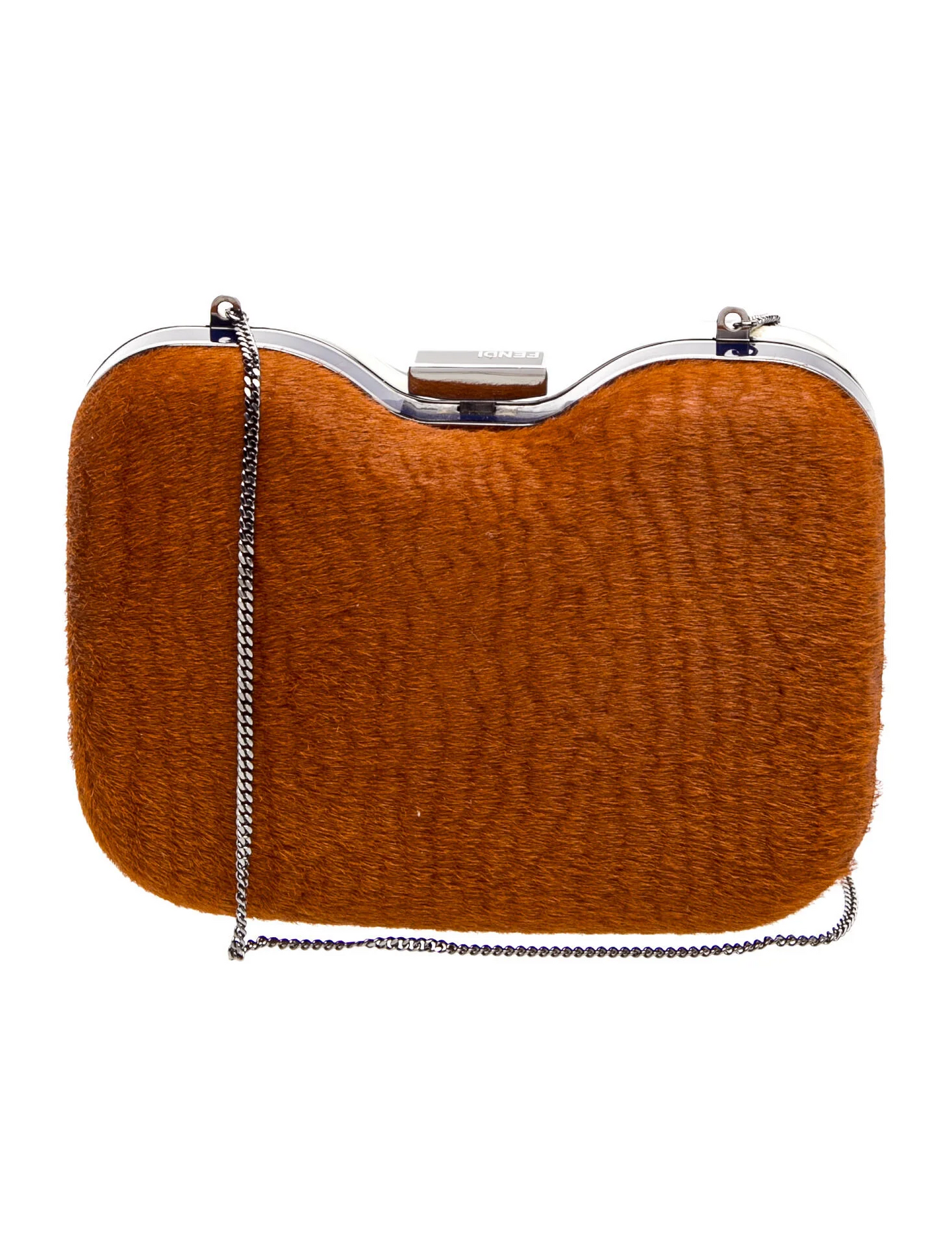 Fendi green Lucite & pony hair two-way minaudiere