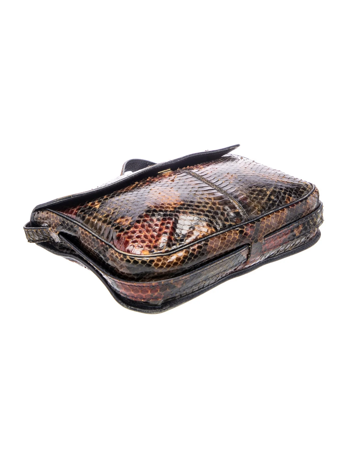 Fendi multi-colored python leather two-way crossbody