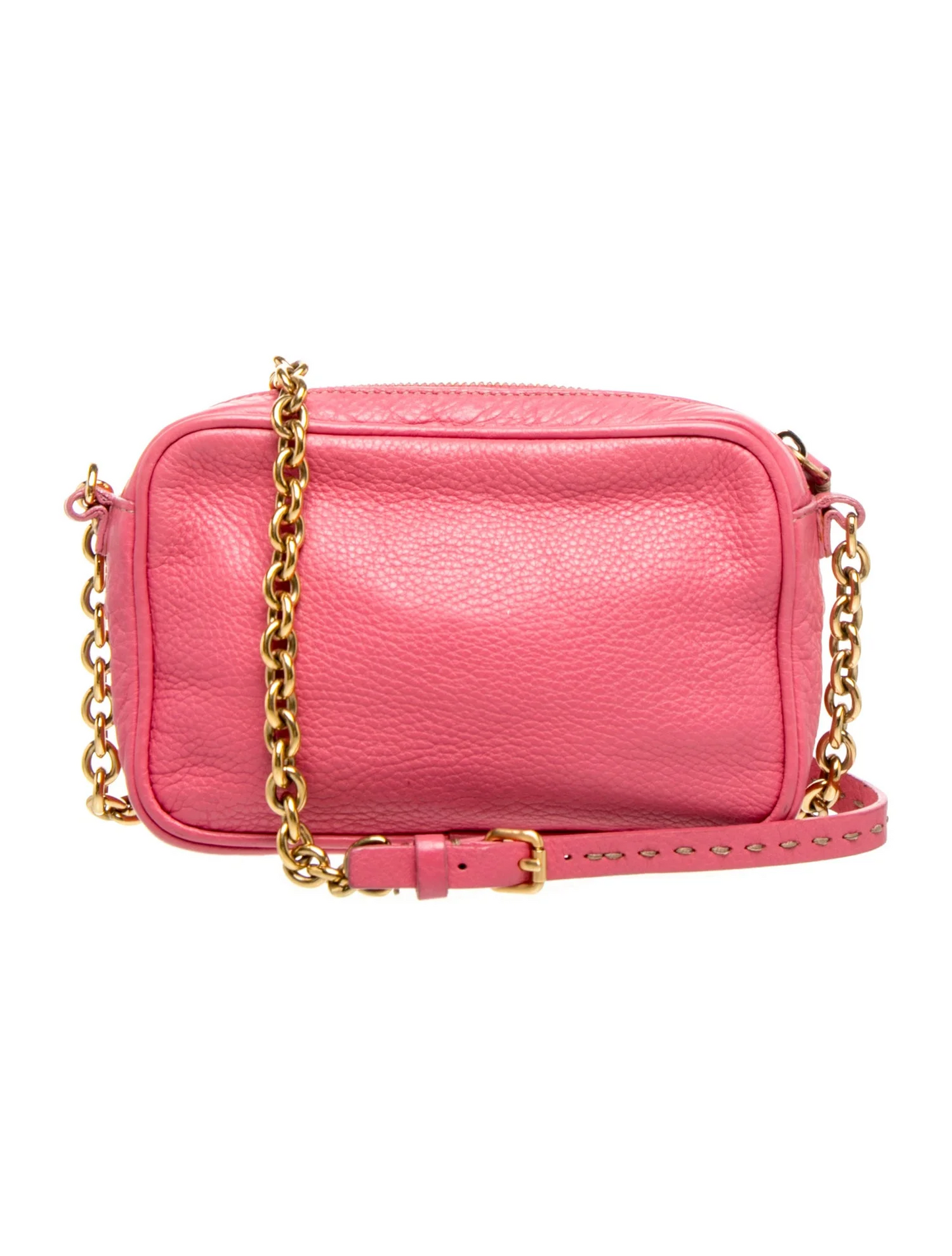 Fendi pink selleria leather cross body