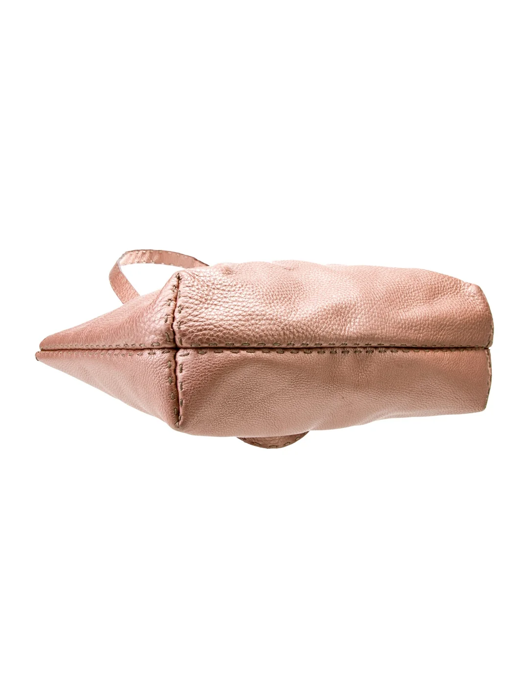 Fendi metallic pink selleria tote bag