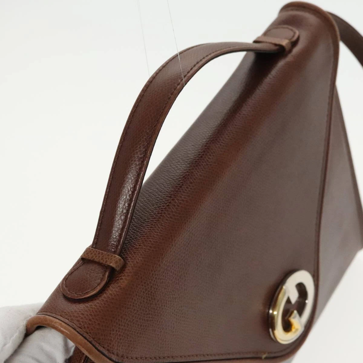 Gucci camel lizard skin leather original '1973 style' two-way bag
