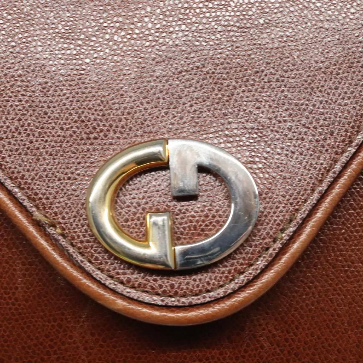 Gucci camel lizard skin leather original '1973 style' two-way bag