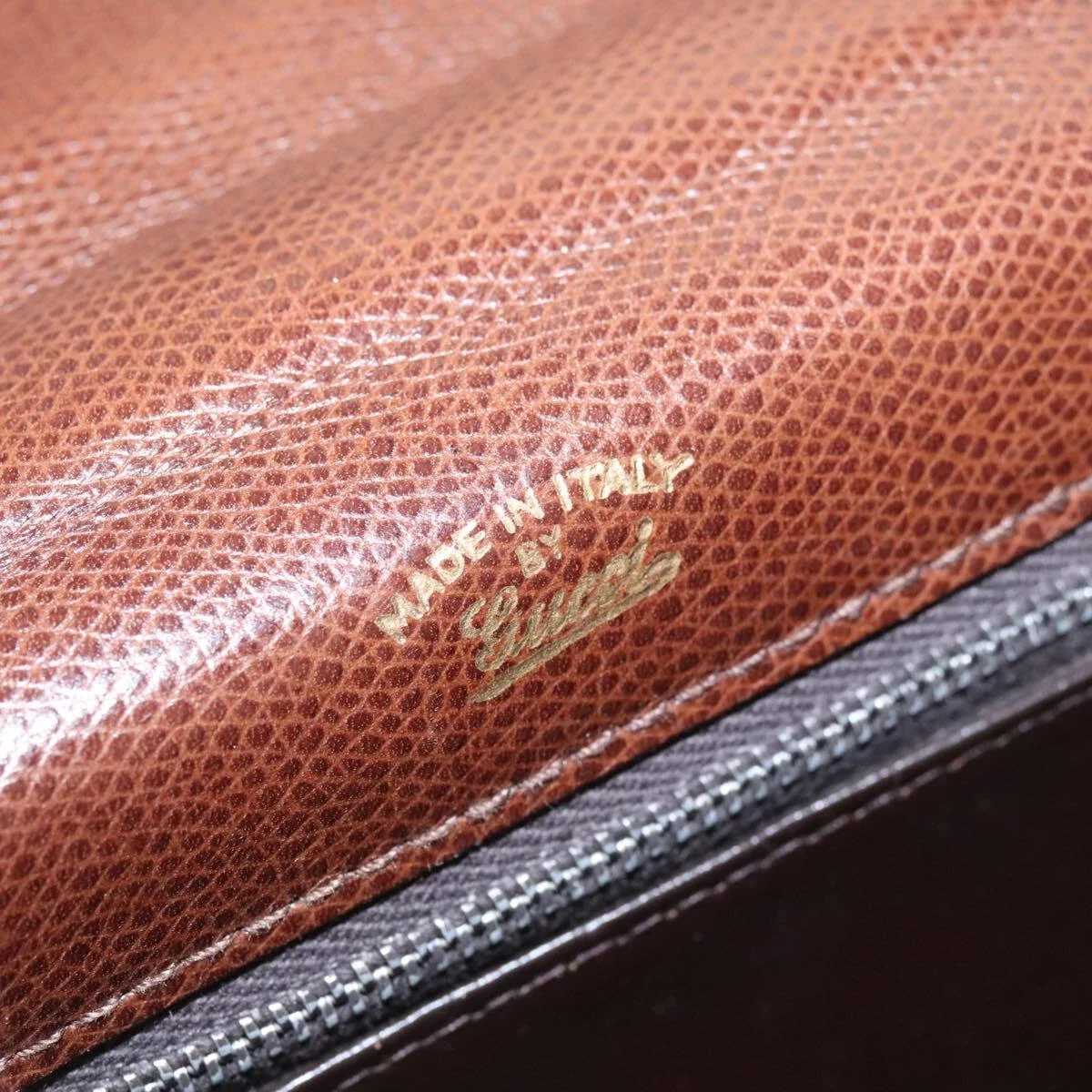 Gucci camel lizard skin leather original '1973 style' two-way bag