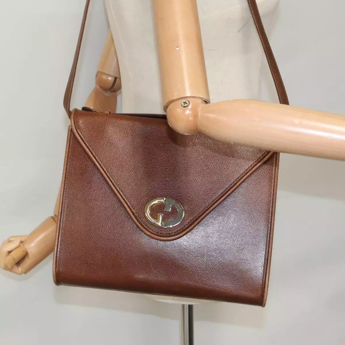 Gucci camel lizard skin leather original '1973 style' two-way bag
