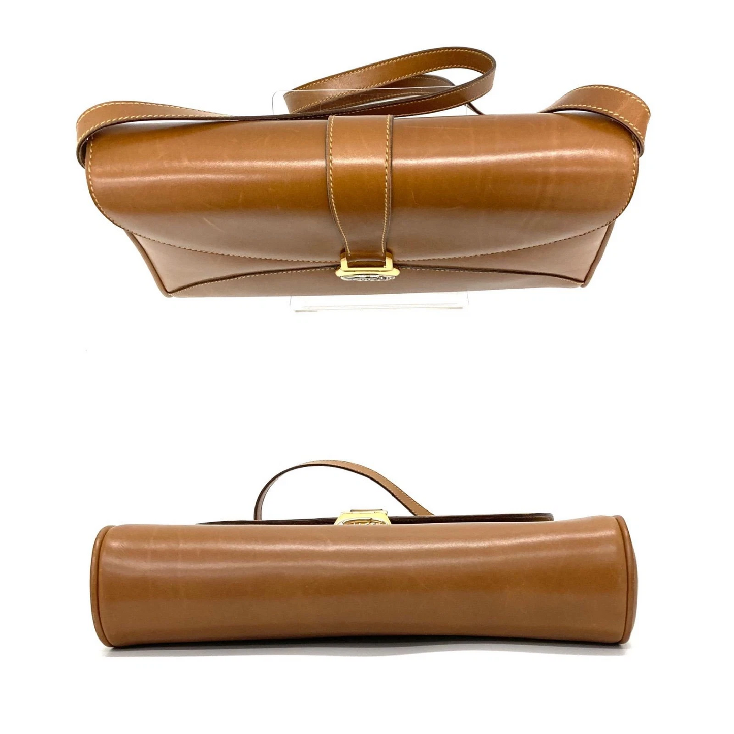 Gucci camel leather original 'Lady Lock style' two-way bag