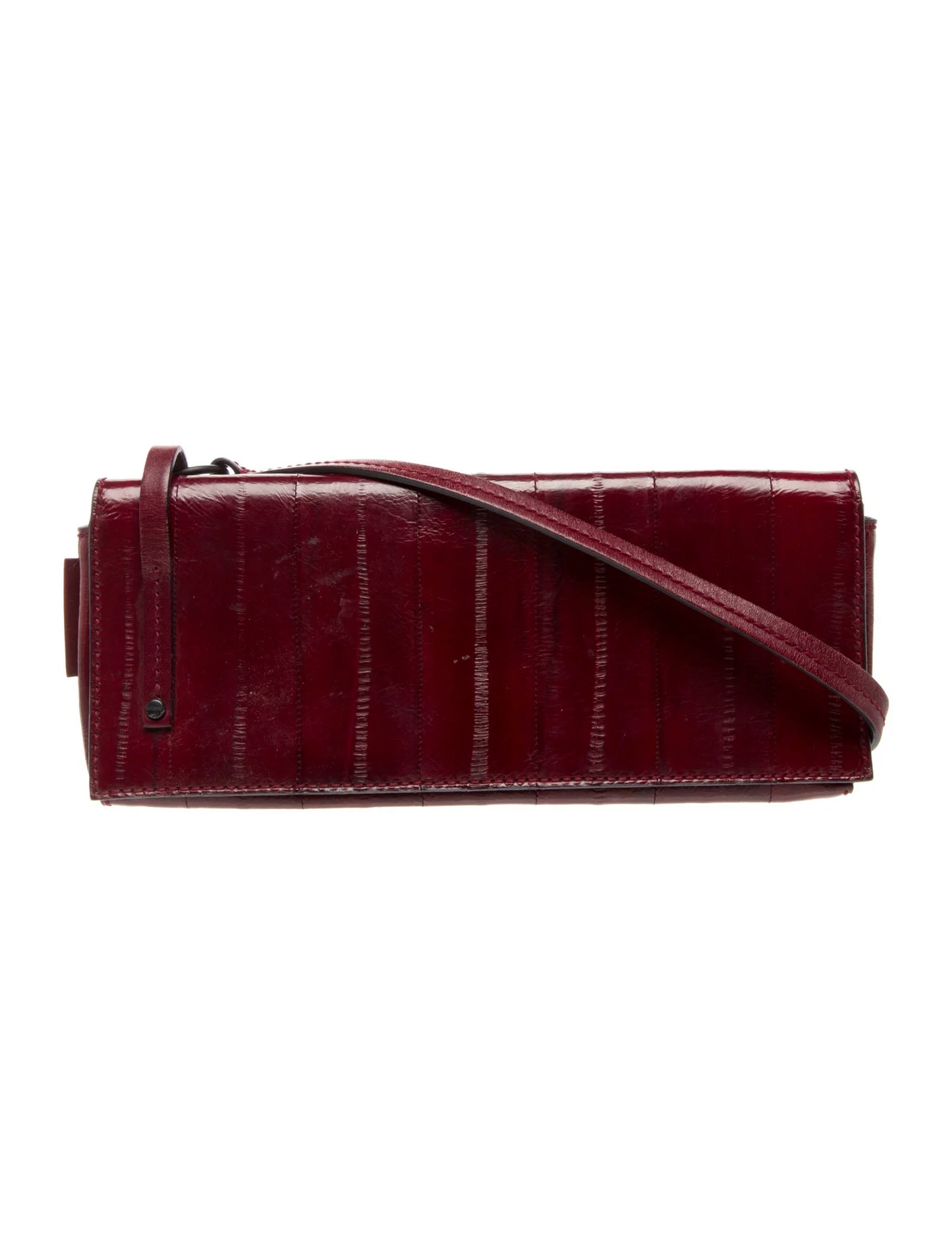 RARE! Gucci Tom Ford era burgundy eel leather long clutch!