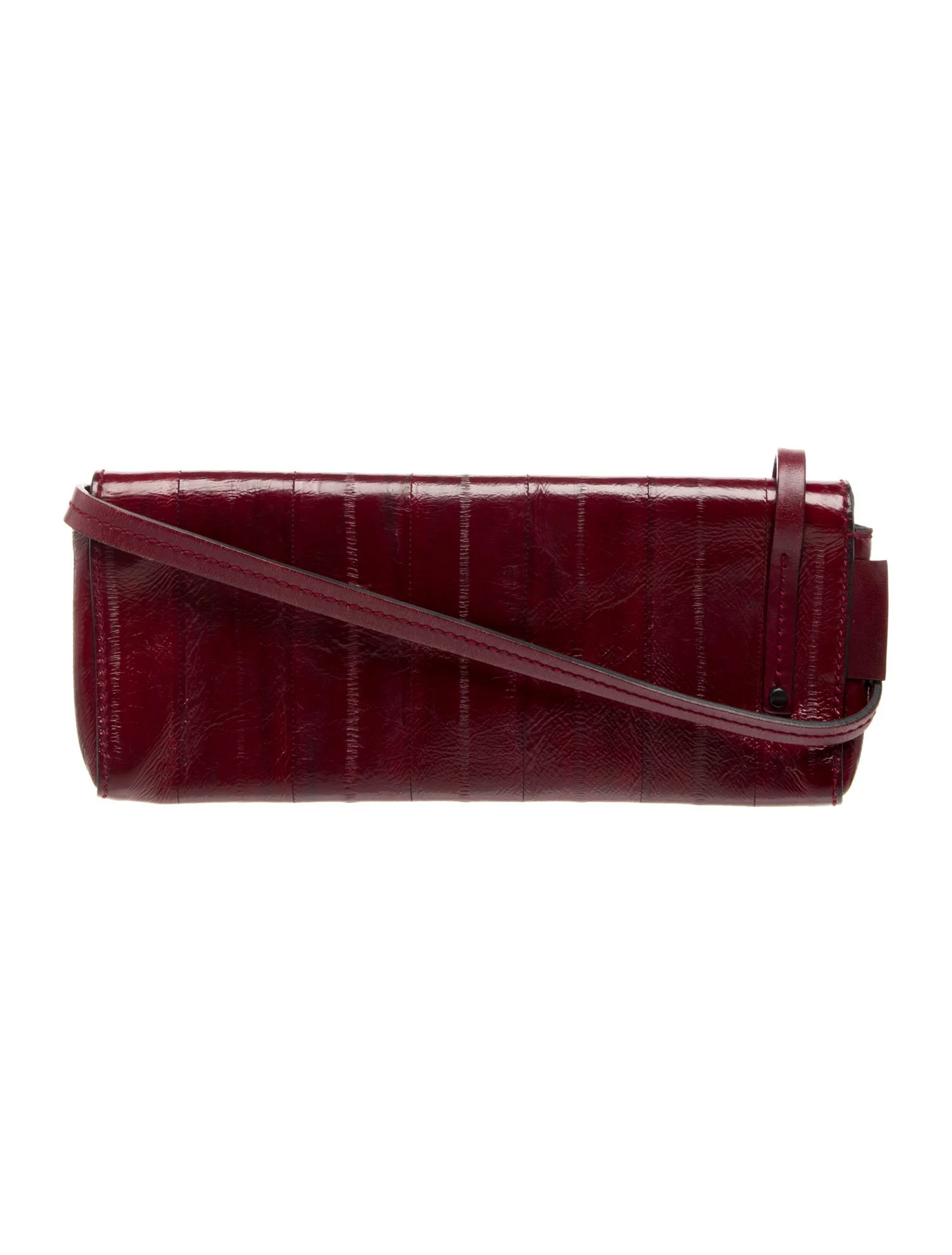 RARE! Gucci Tom Ford era burgundy eel leather long clutch!