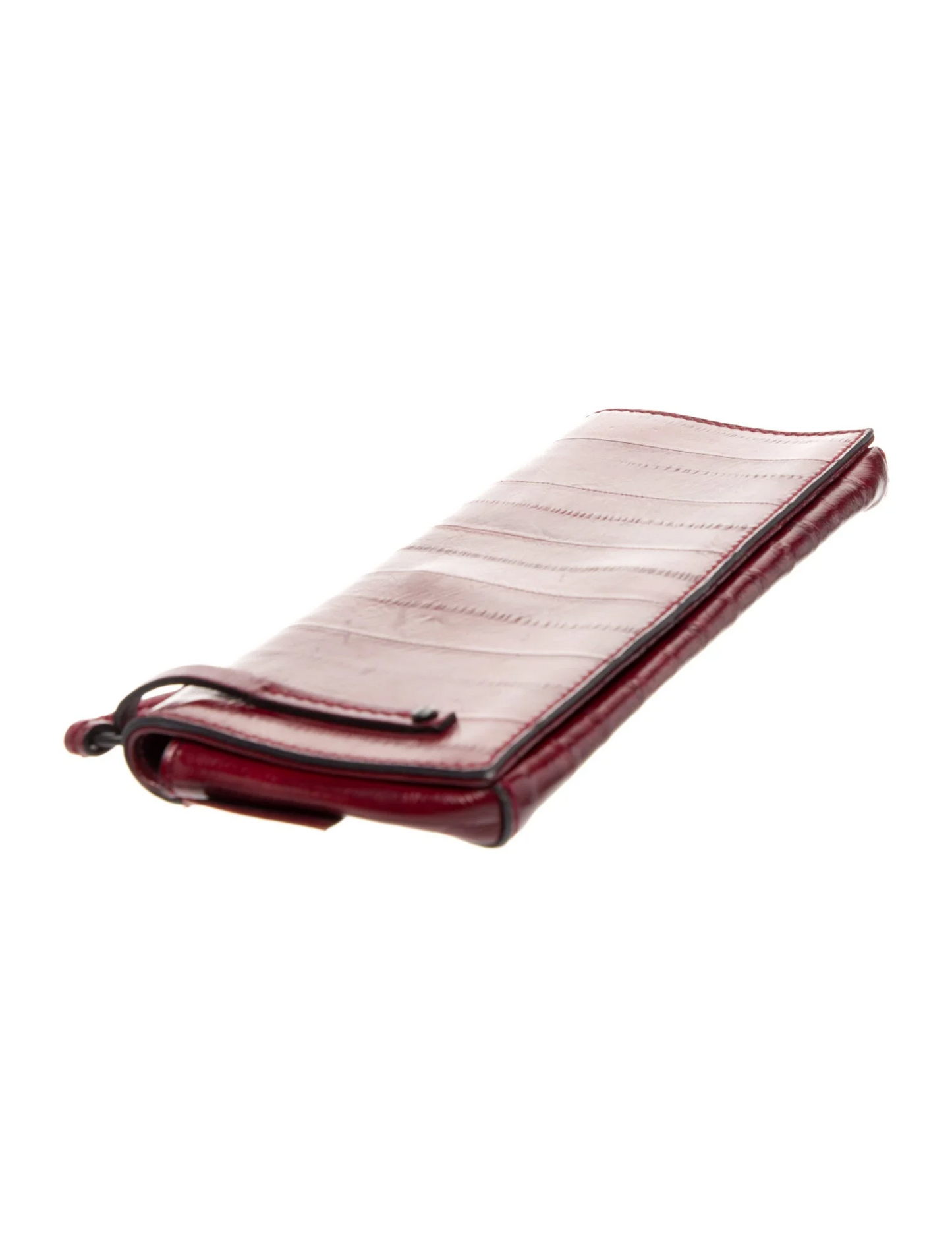 RARE! Gucci Tom Ford era burgundy eel leather long clutch!