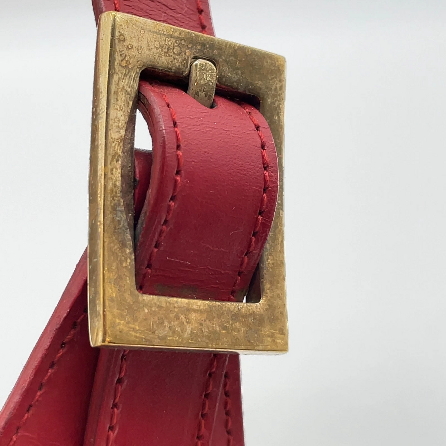 Gucci black Guccissima print on brown canvas & red leather Jackie hobo