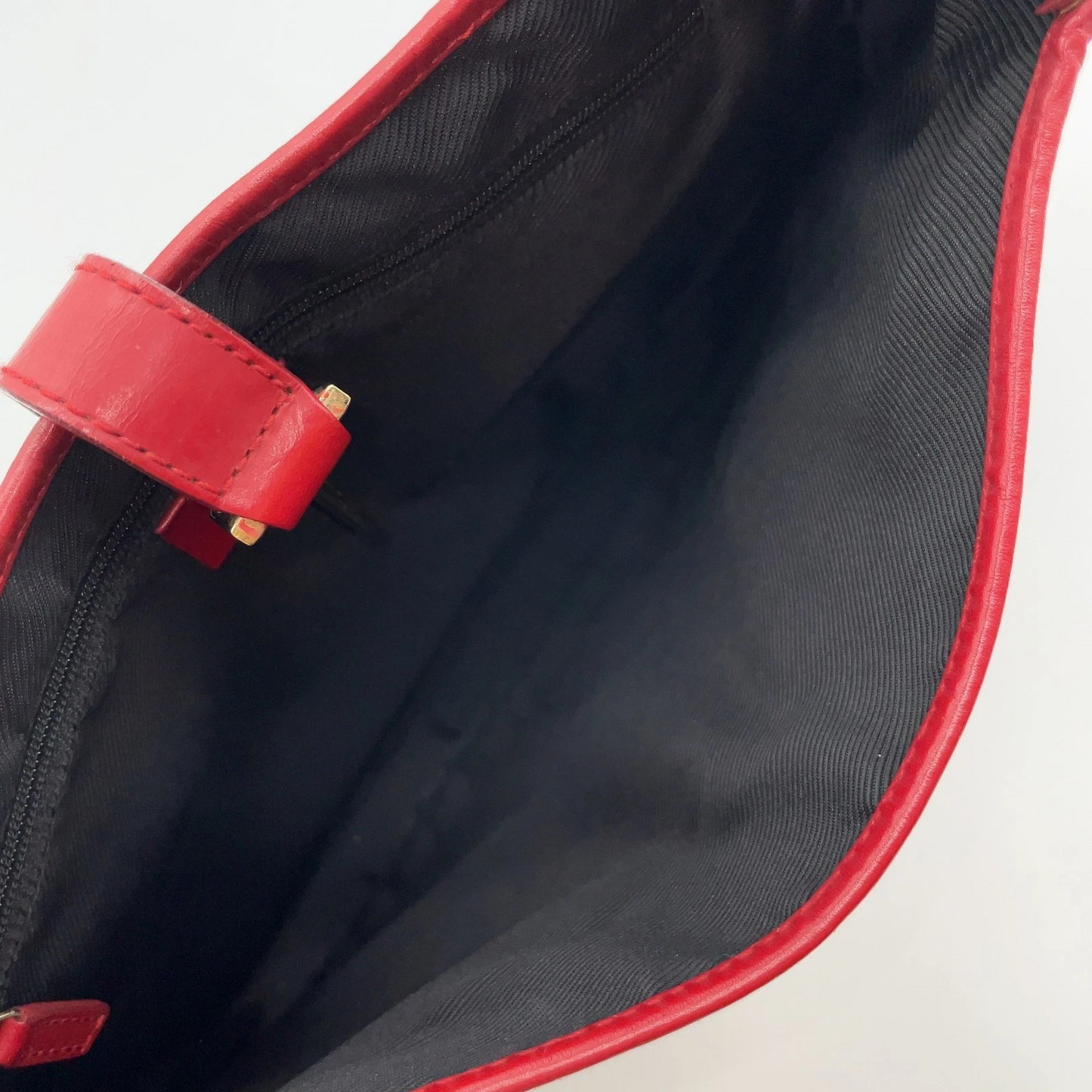 Gucci black Guccissima print on brown canvas & red leather Jackie hobo