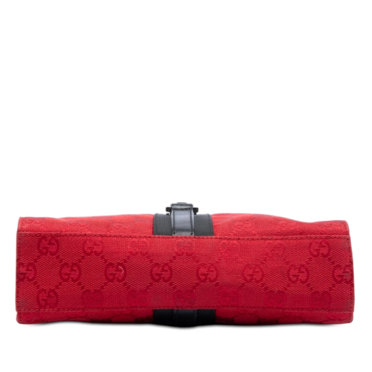 Gucci Tom Ford era red Guccissima print Jackie bag with a folder over top & Sherry stripe!