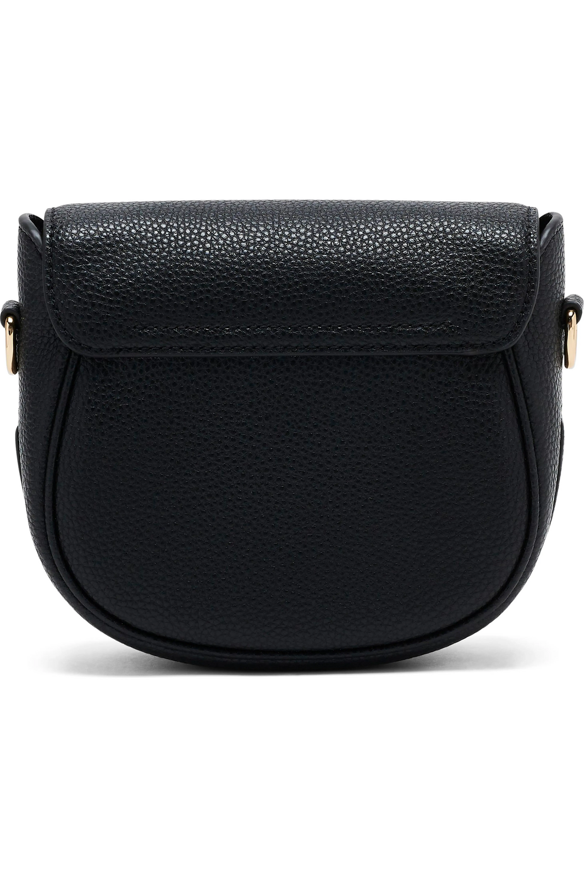 Marc Jacobs NWT black colored pebbled leather saddle bag