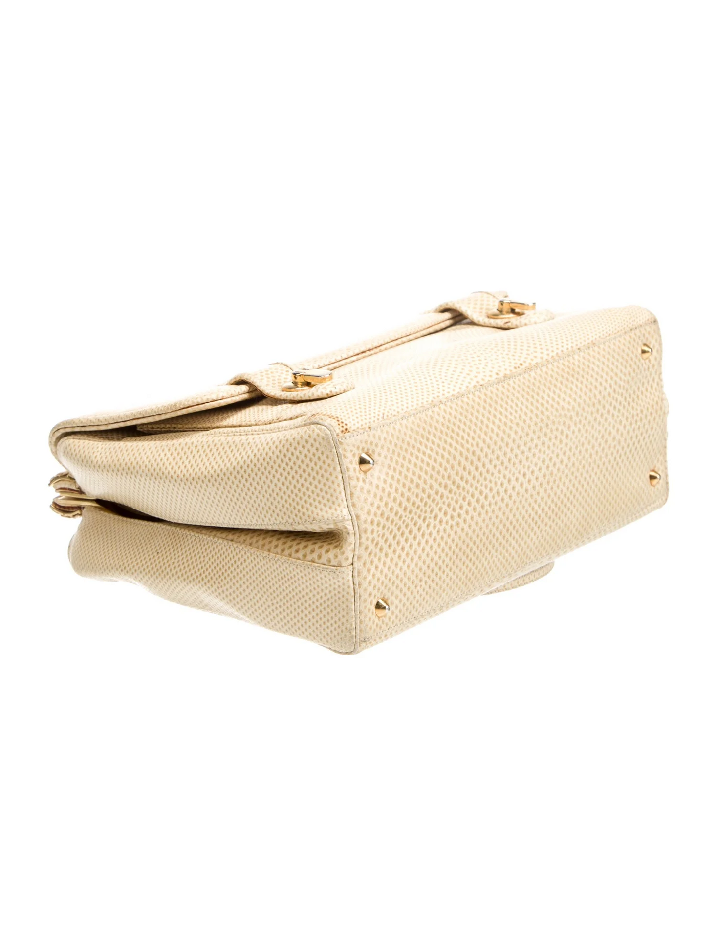 Judith Lieber Ivory Snakeskin & Tiger's Eye Two-way