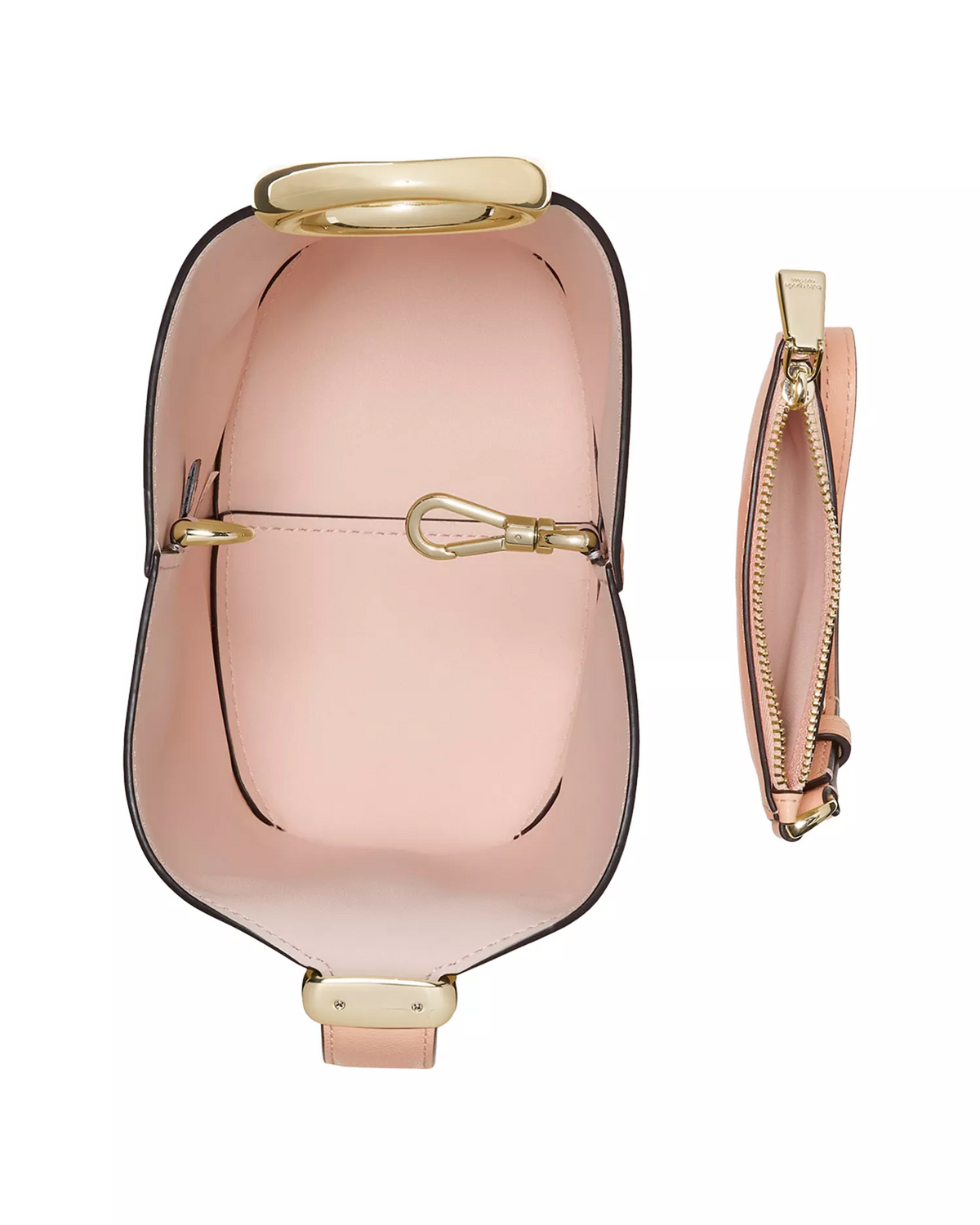 Kate Spade Pink Leather NWT Mini- Halo Bucket Bag