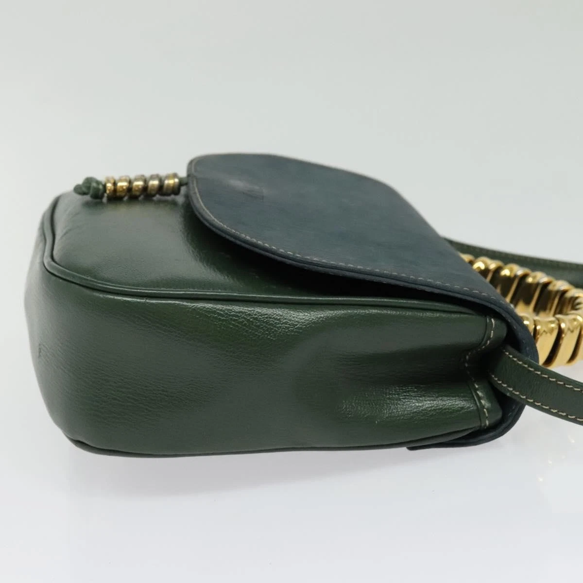 Loewe green & navy color block Velazquez two-way satchel