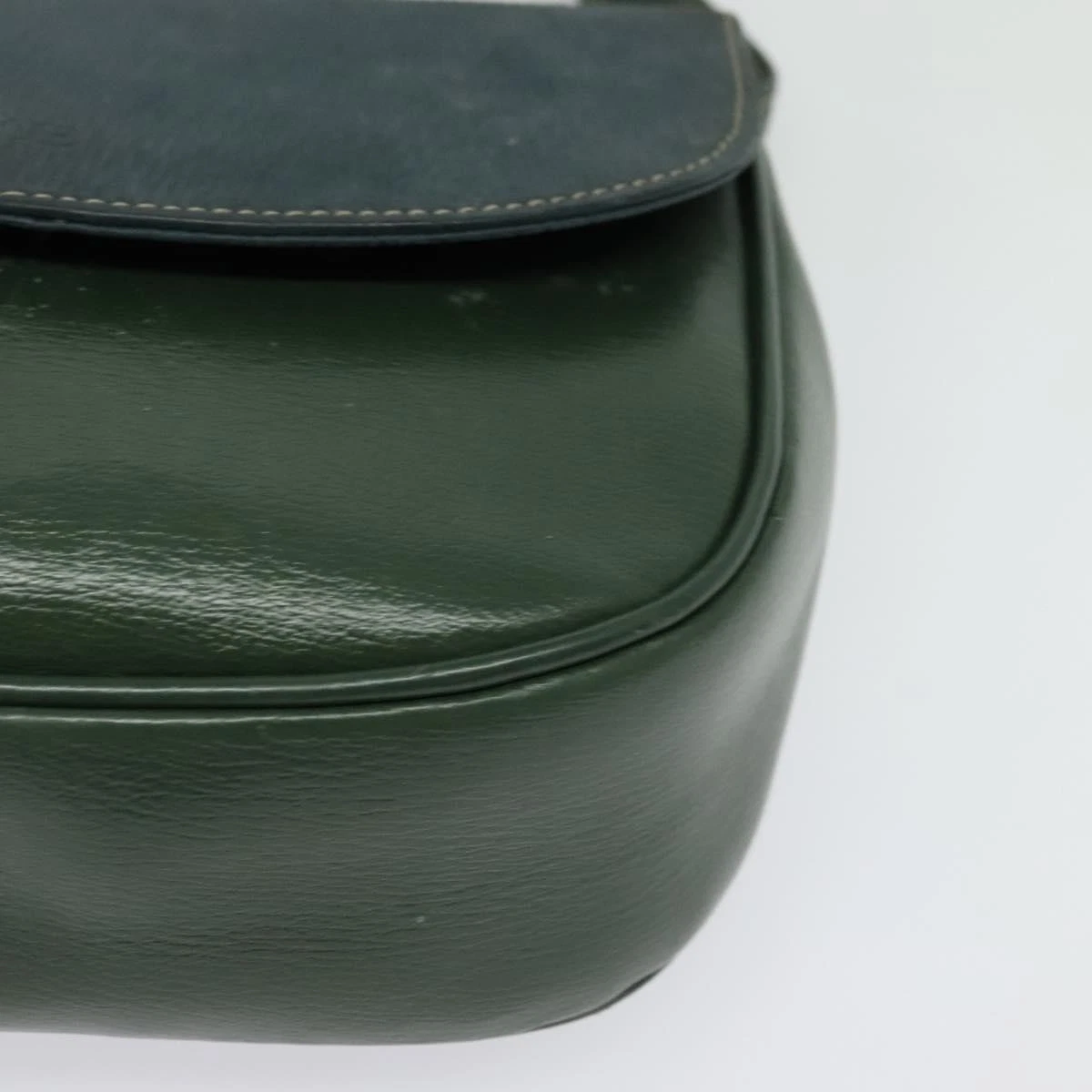 Loewe green & navy color block Velazquez two-way satchel