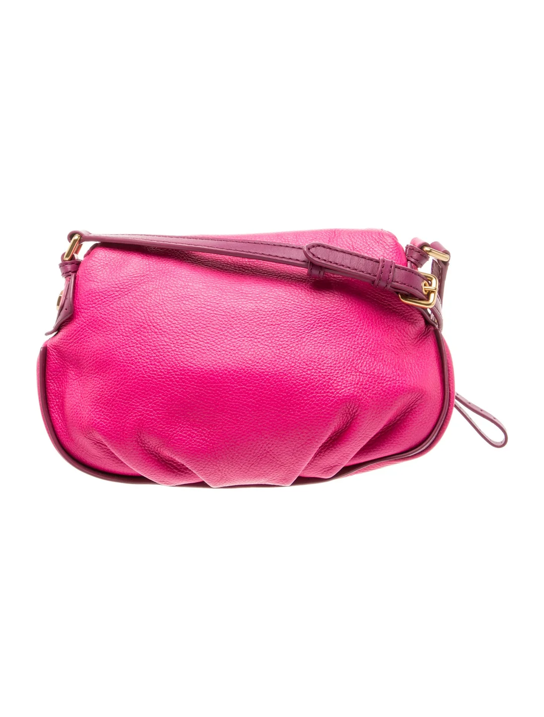 Marc Jacobs hot pink leather pouch style crossbody