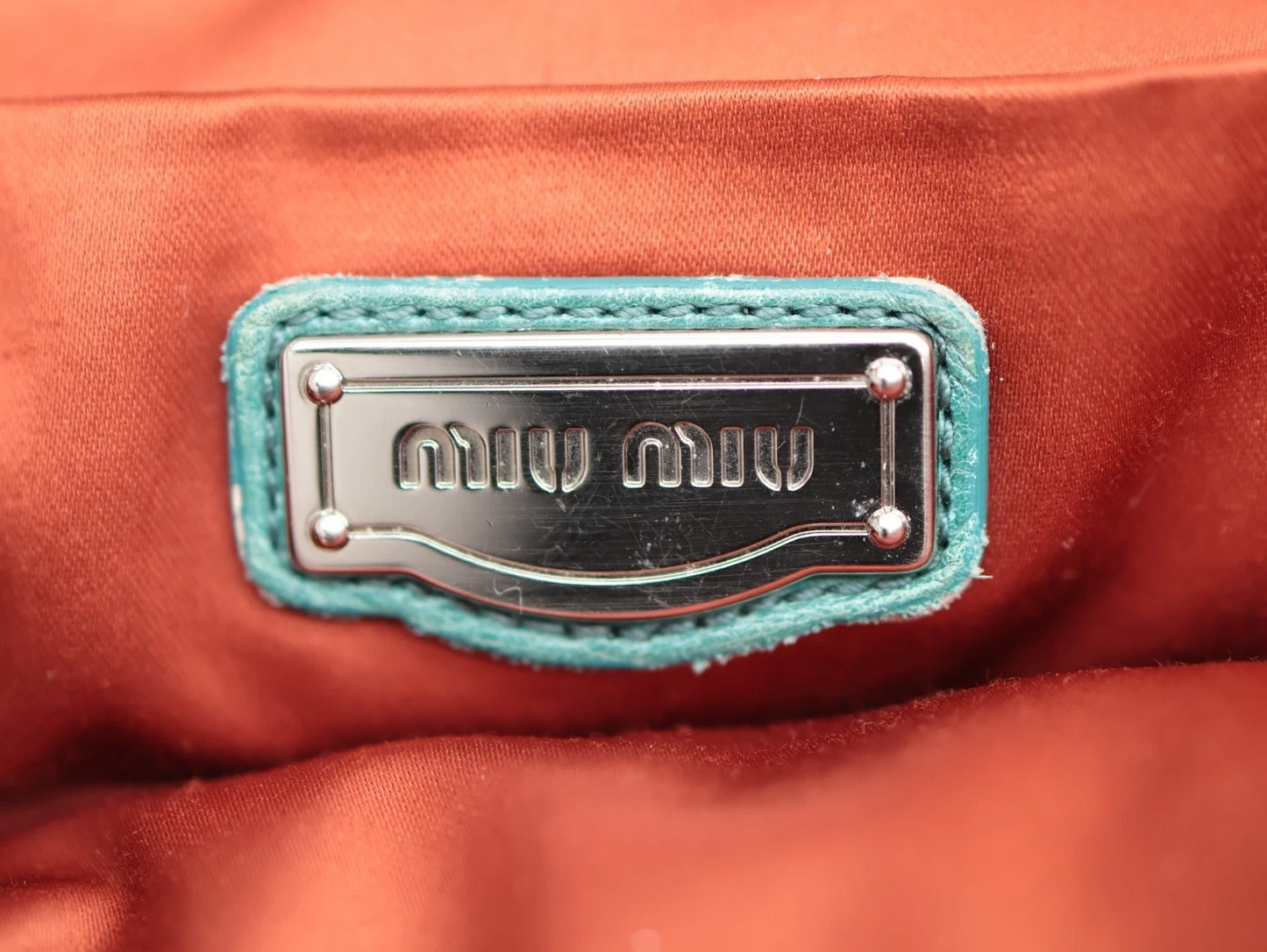 Miu Miu multi-colored intrecciatio woven leather satchel with crystal accents