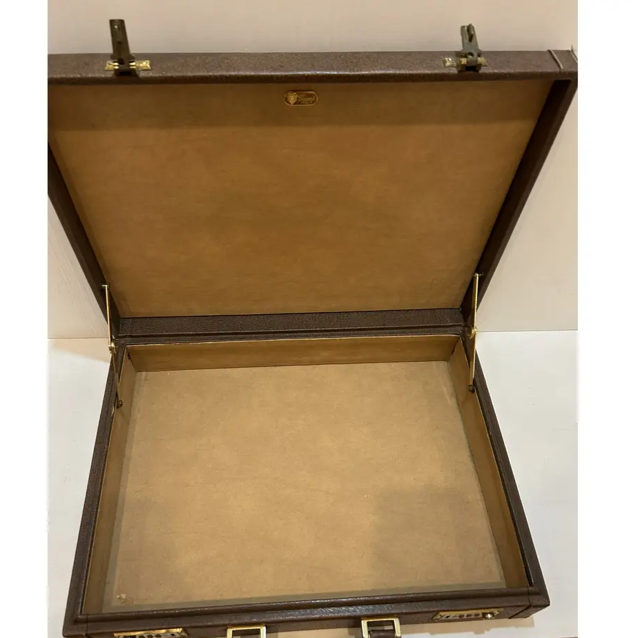 RARE Gucci brown Guccissima print Ophidia laptop bag/briefcase